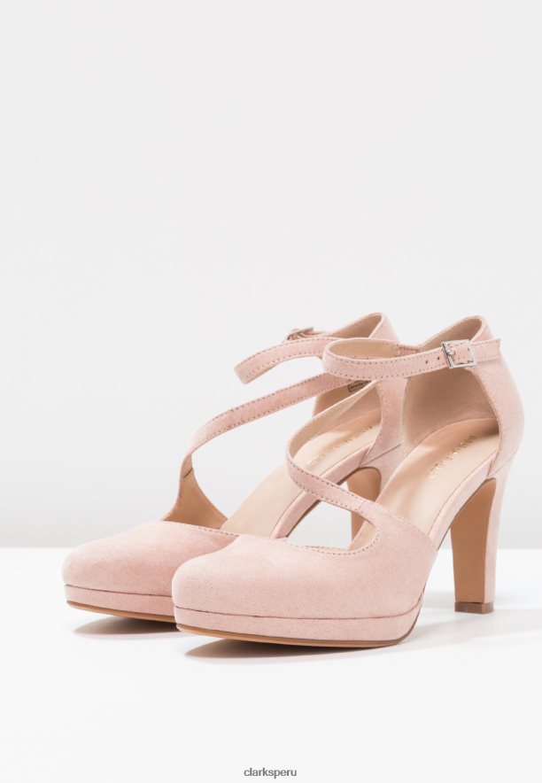tacones altos clarks rosa unisexo Clarks 40N4LX7003 rosa