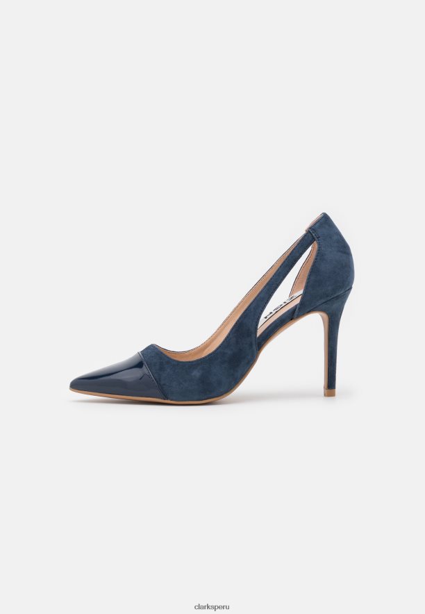 tacones altos de cuero clarks azules unisexo Clarks 40N4LX7000 azul