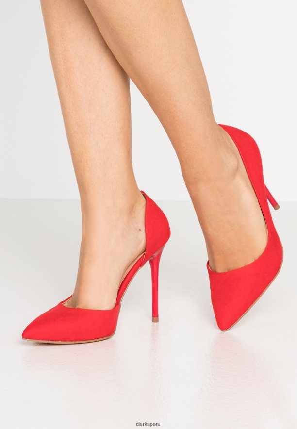 tacones clarks rojos unisexo Clarks 40N4LX6978 rojo