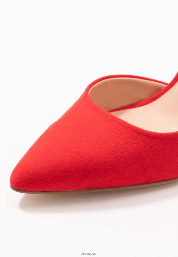 tacones clarks rojos unisexo Clarks 40N4LX6978 rojo
