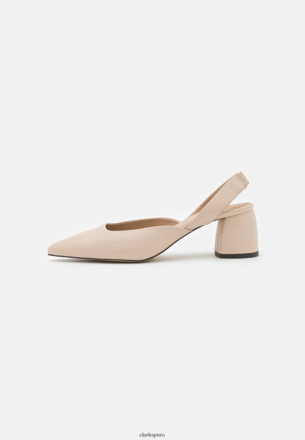 Tacones clasicos de cuero clarks beige unisexo Clarks 40N4LX7050 beige