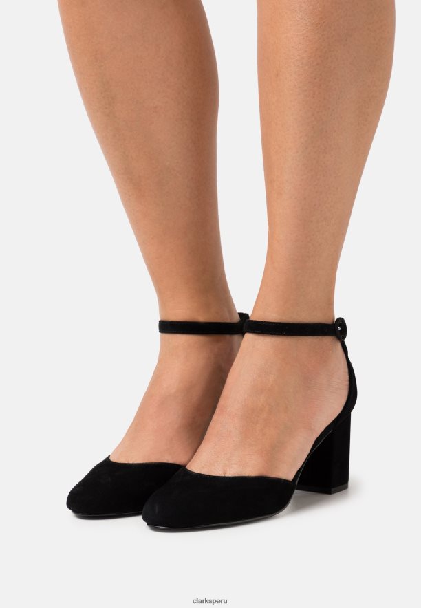 Tacones clasicos de cuero clarks negro unisexo Clarks 40N4LX7010 negro