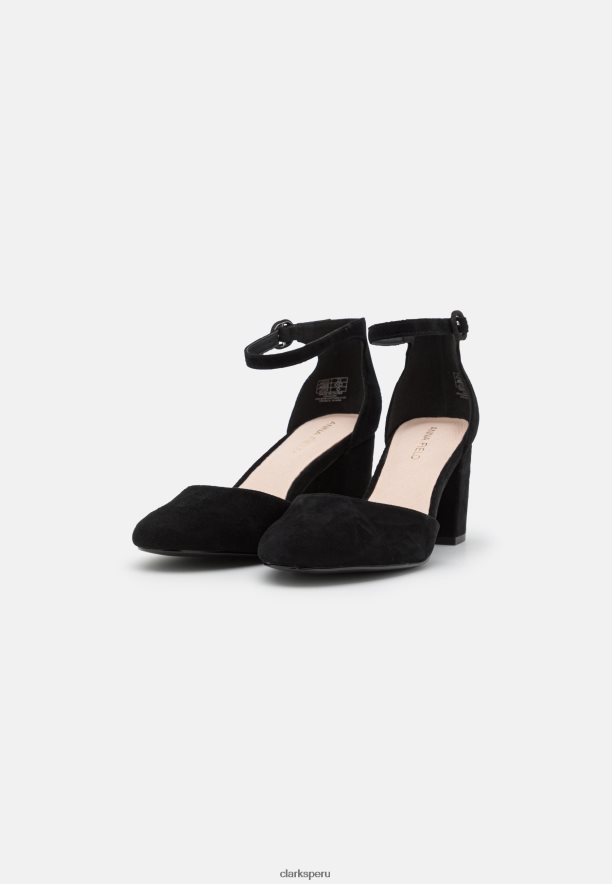Tacones clasicos de cuero clarks negro unisexo Clarks 40N4LX7010 negro