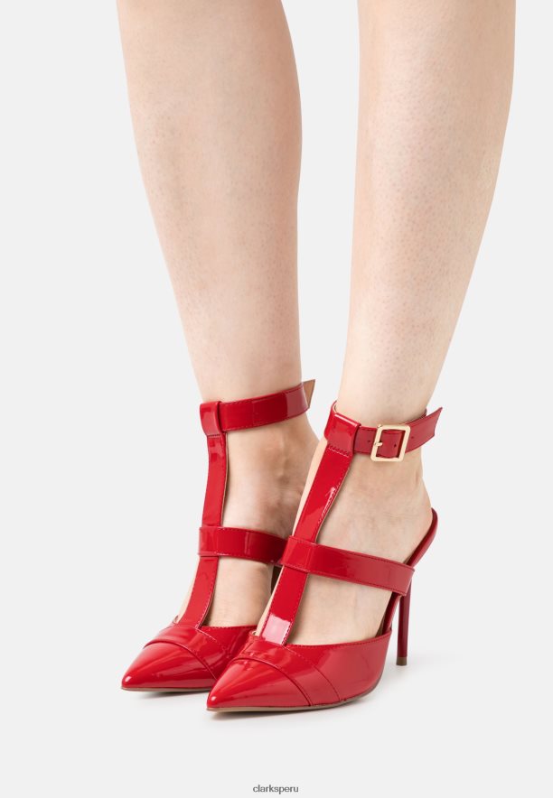 tacones clarks clasicos rojos unisexo Clarks 40N4LX7018 rojo