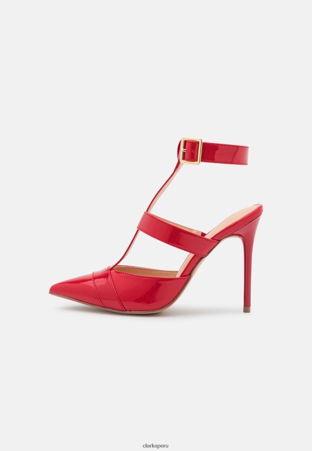 tacones clarks clasicos rojos unisexo Clarks 40N4LX7018 rojo
