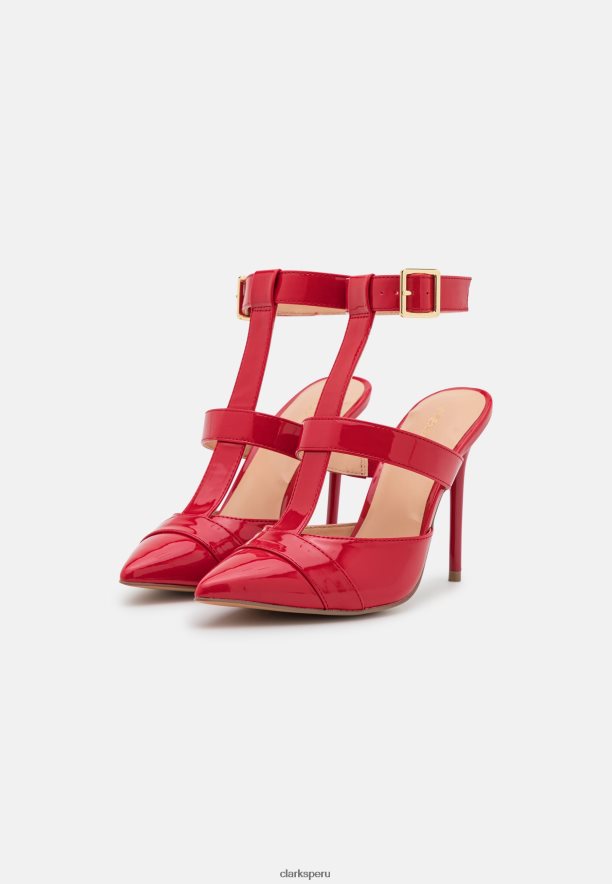tacones clarks clasicos rojos unisexo Clarks 40N4LX7018 rojo