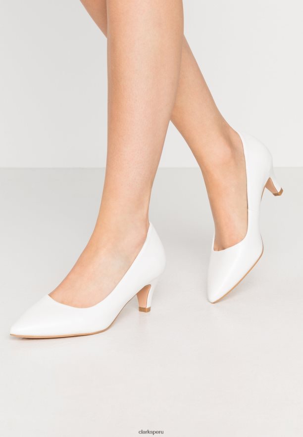 tacones clasicos clarks blancos de moda unisexo Clarks 40N4LX7024 blanco