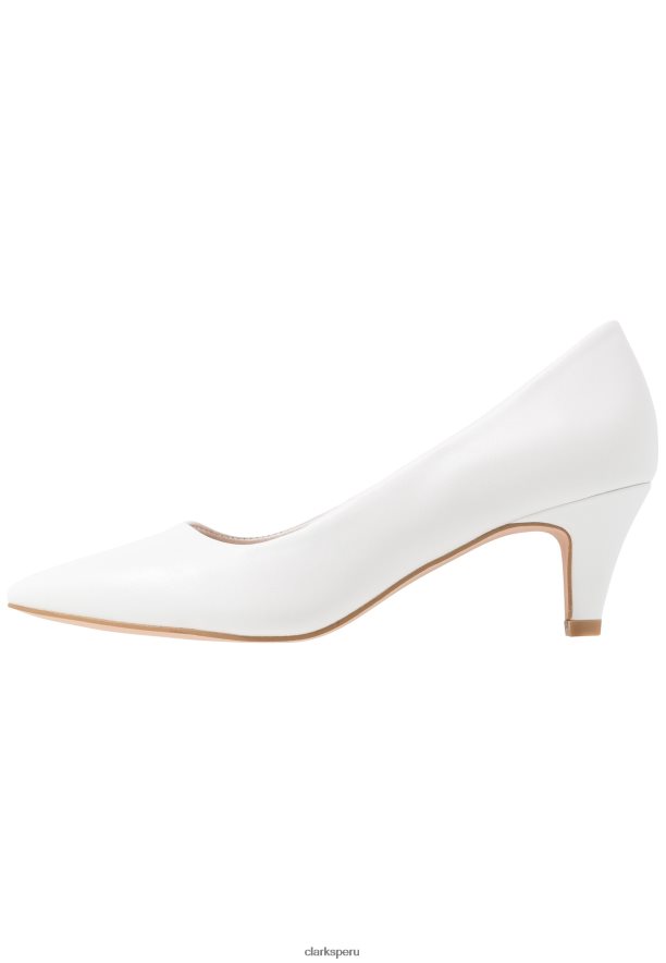 tacones clasicos clarks blancos de moda unisexo Clarks 40N4LX7024 blanco