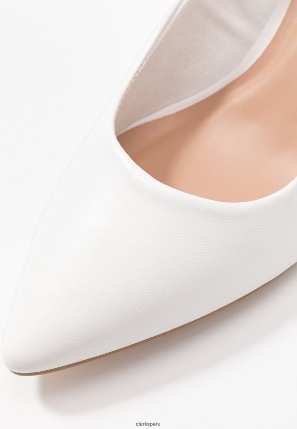 tacones clasicos clarks blancos de moda unisexo Clarks 40N4LX7024 blanco