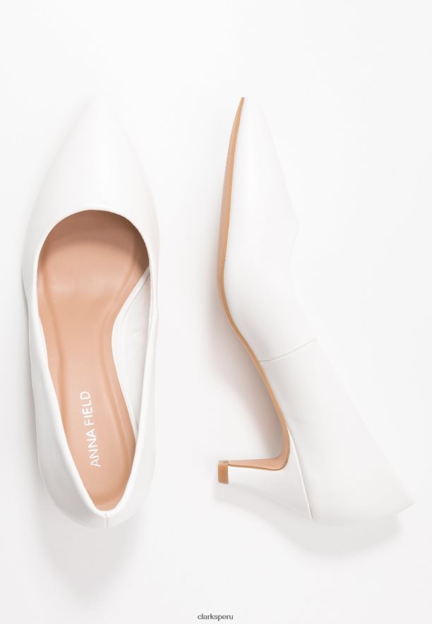 tacones clasicos clarks blancos de moda unisexo Clarks 40N4LX7024 blanco