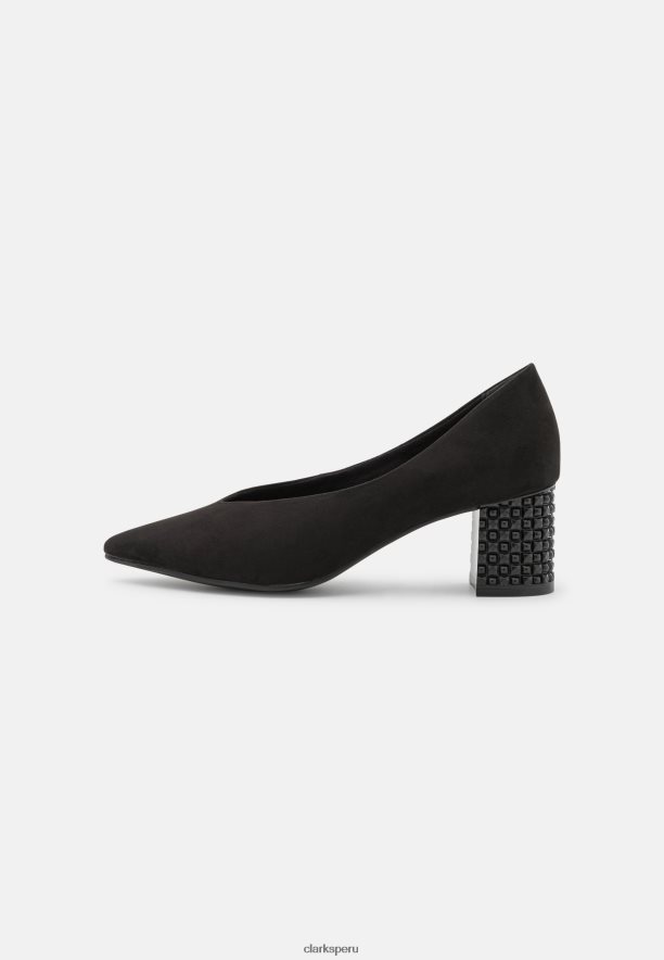 tacones clasicos clarks fashion negro unisexo Clarks 40N4LX7030 negro