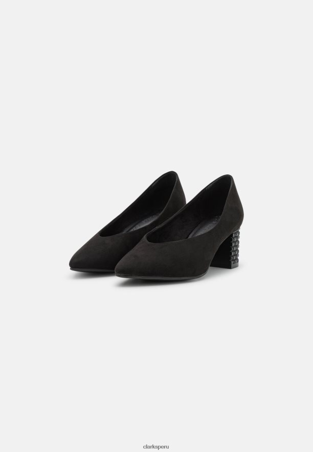tacones clasicos clarks fashion negro unisexo Clarks 40N4LX7030 negro