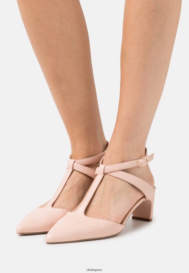 tacones clasicos clarks rosa claro unisexo Clarks 40N4LX6976 Rosa claro