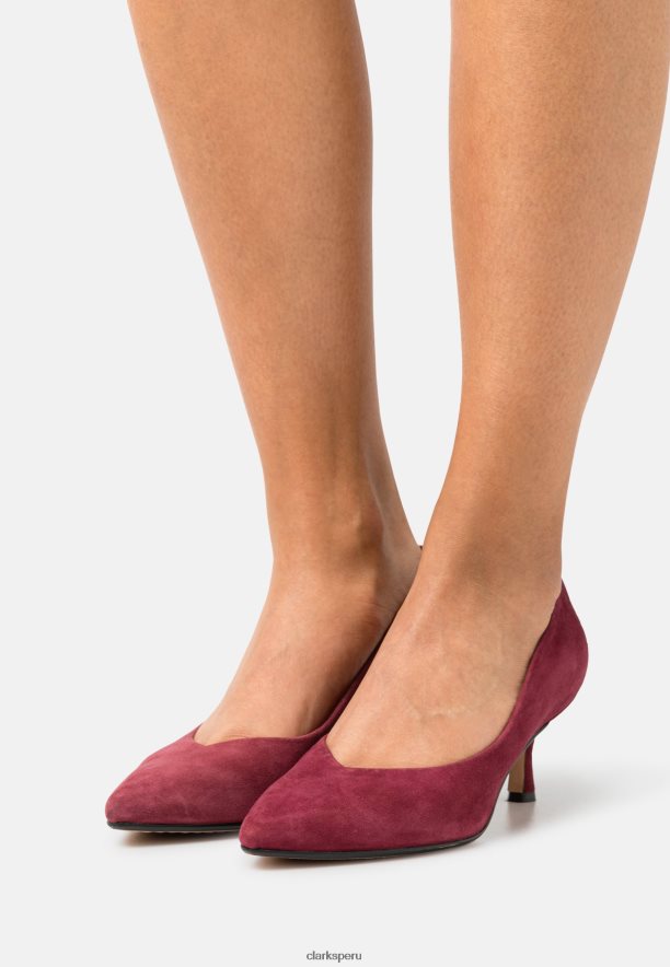 tacones clasicos clarks vino unisexo Clarks 40N4LX6969 vino