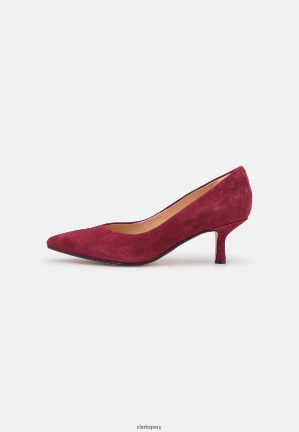 tacones clasicos clarks vino unisexo Clarks 40N4LX6969 vino