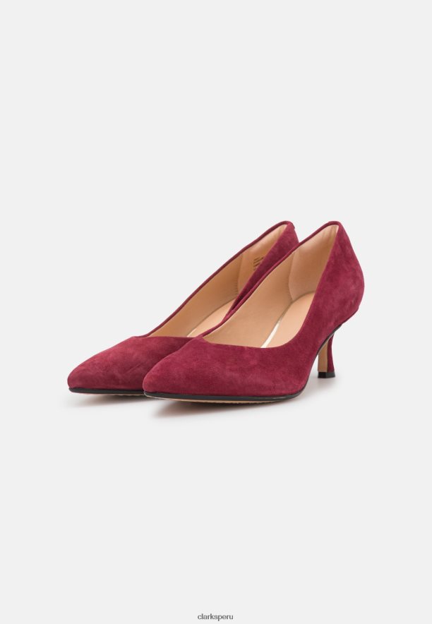 tacones clasicos clarks vino unisexo Clarks 40N4LX6969 vino