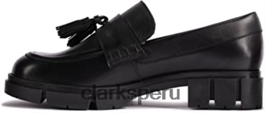 Clarks zapatos mocasines Teala de cuero negro unisexo Clarks 40N4LX2738