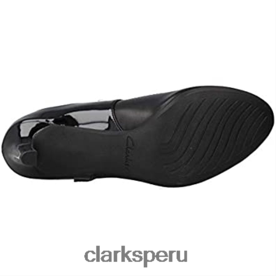bailarina reece zapatos de cuero negro clarks negro unisexo Clarks 40N4LX1437 negro