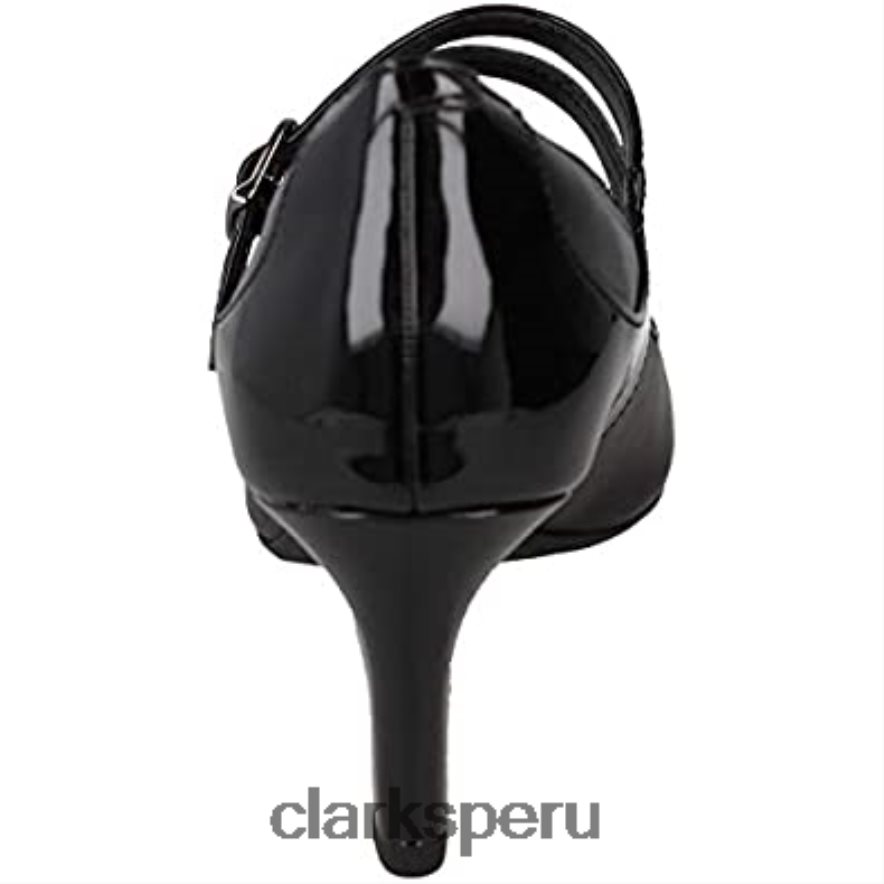 bailarina reece zapatos de cuero negro clarks negro unisexo Clarks 40N4LX1437 negro