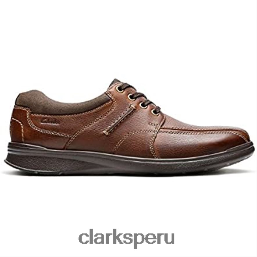 clarks cotrell caminar zapatos de cuero tabaco unisexo Clarks 40N4LX2448