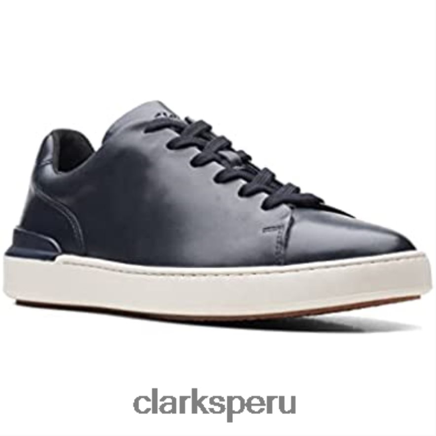 zapatos clarks court lite de cuero con cordones azul marino unisexo Clarks 40N4LX1075