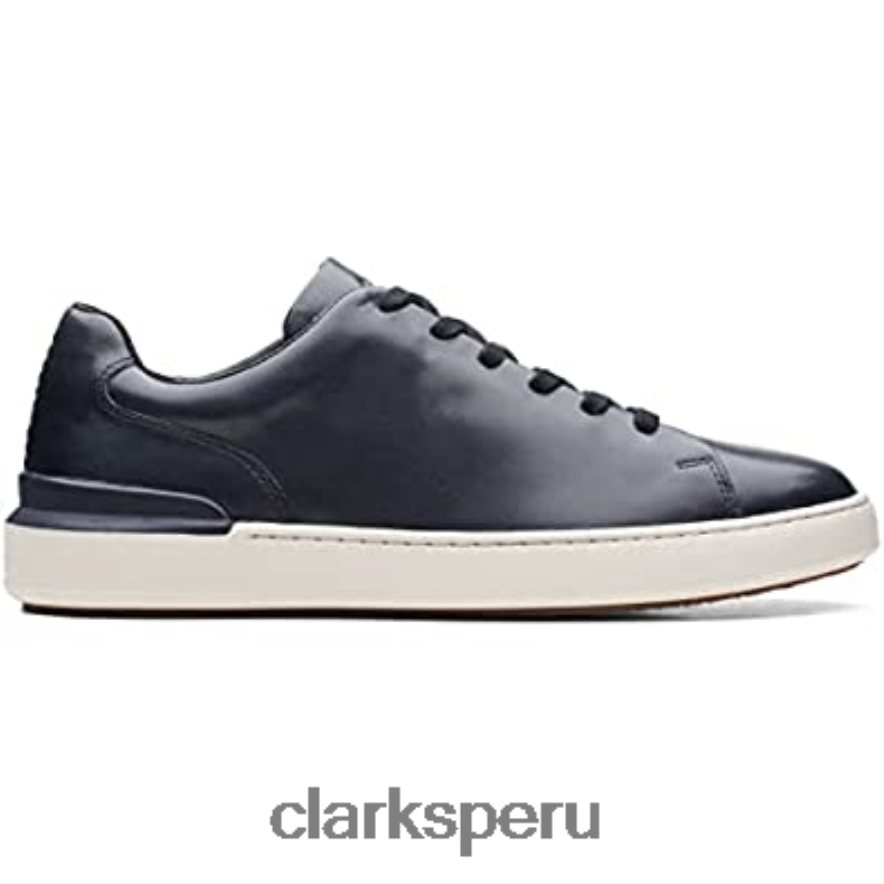 zapatos clarks court lite de cuero con cordones azul marino unisexo Clarks 40N4LX1075