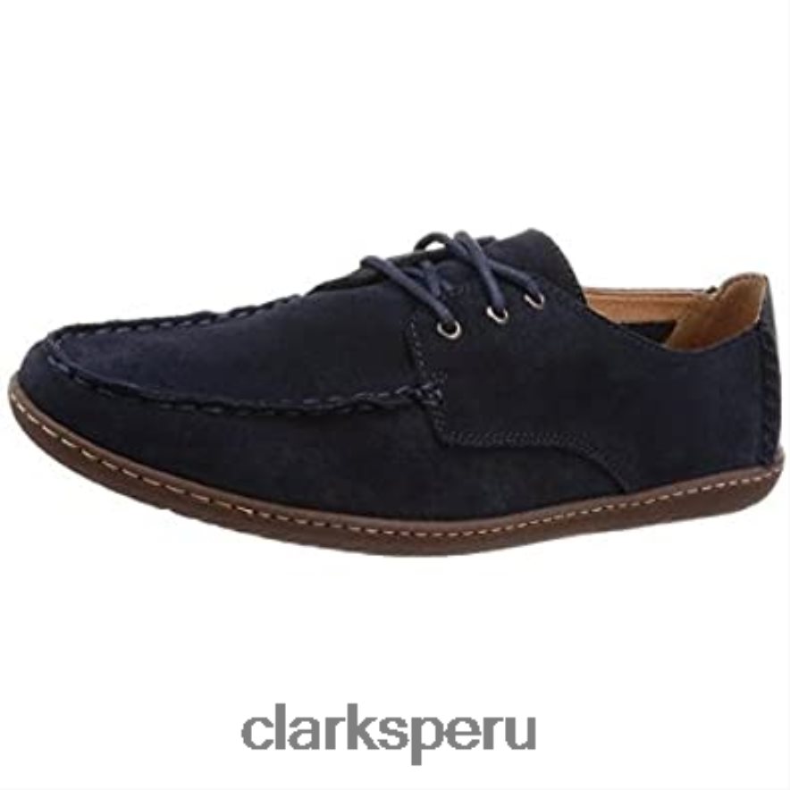 zapatos de ante con encaje saltash clarks de ante azul marino gris oscuro unisexo Clarks 40N4LX30 gamuza azul marino
