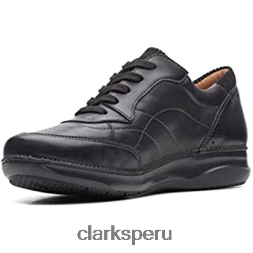 zapatos de cuero appley tie clarks negros unisexo Clarks 40N4LX246