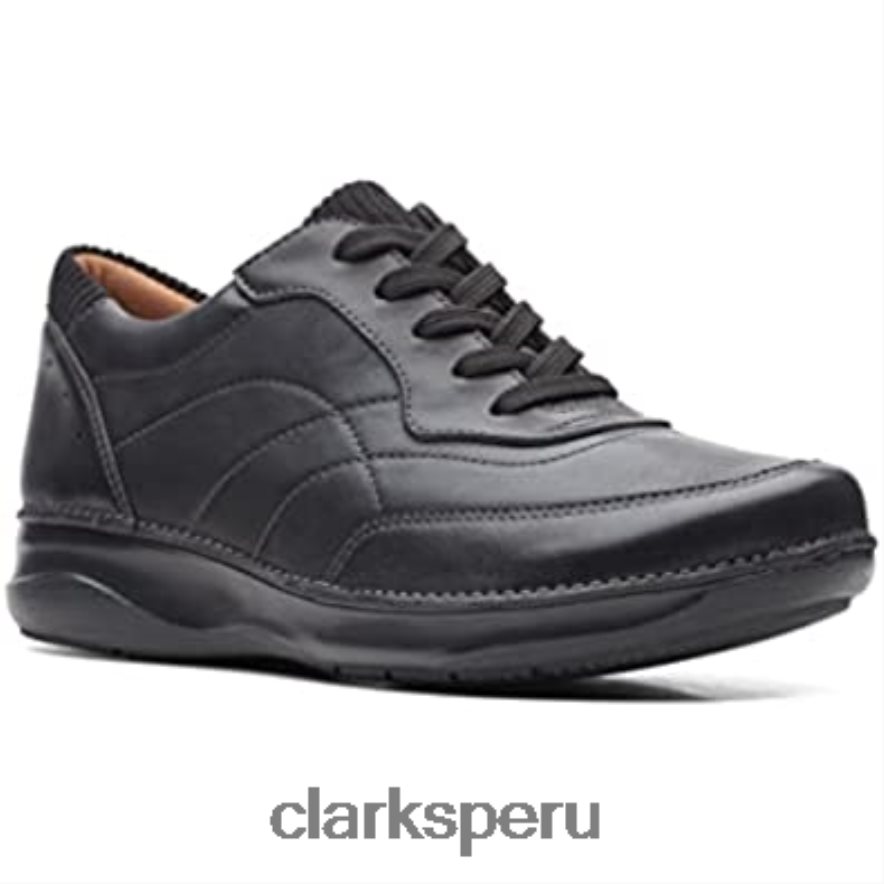 zapatos de cuero appley tie clarks negros unisexo Clarks 40N4LX246