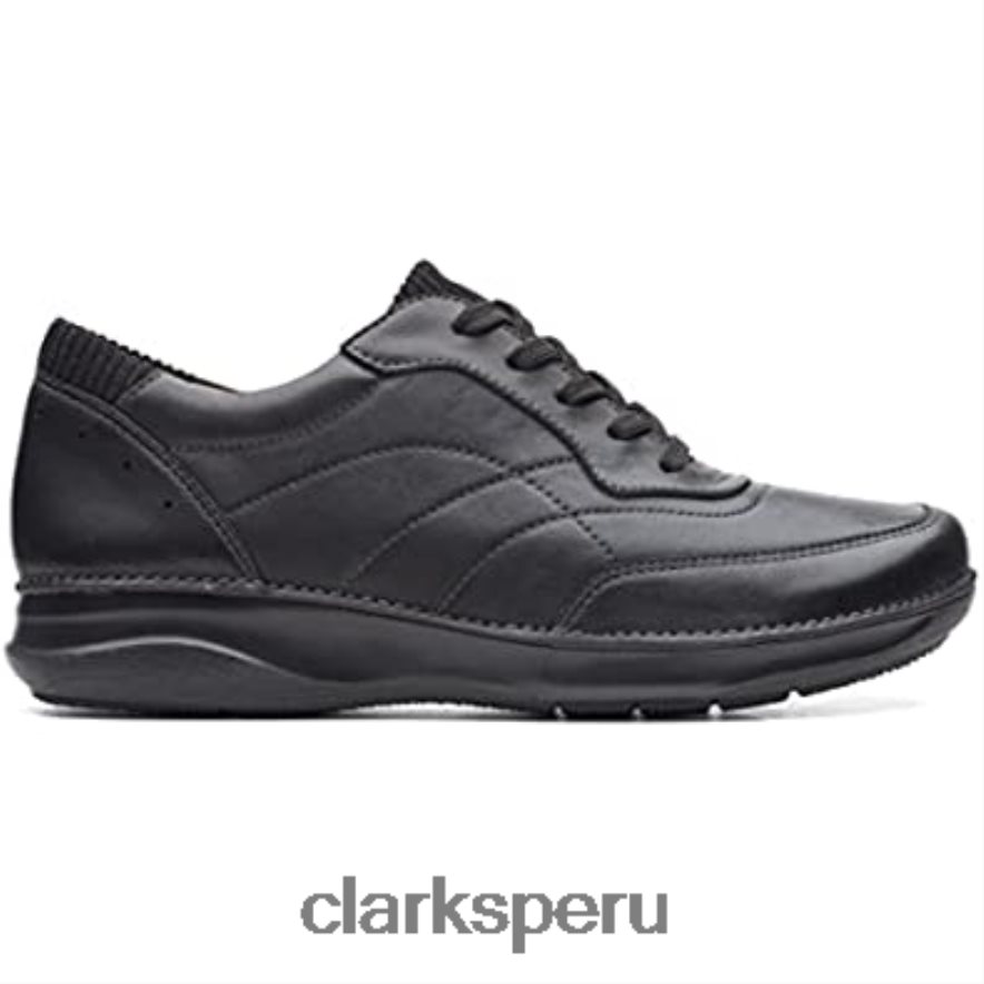 zapatos de cuero appley tie clarks negros unisexo Clarks 40N4LX246