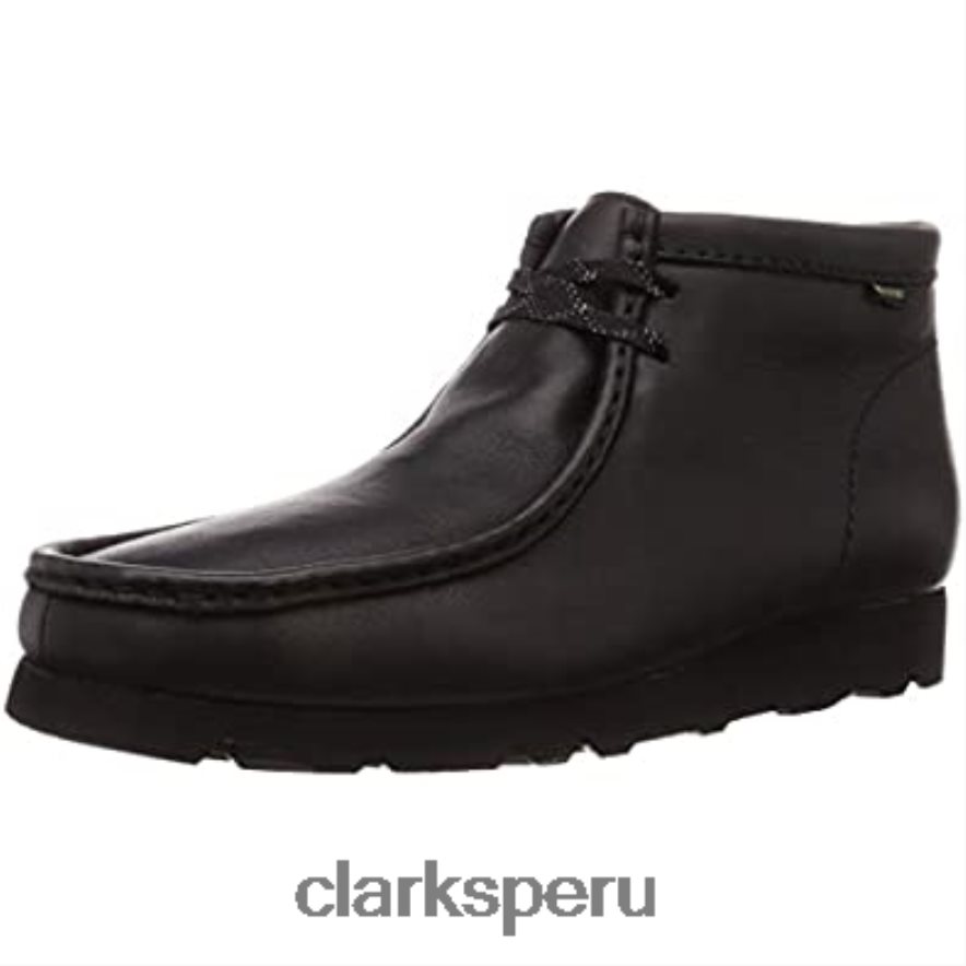 zapatos de vestir clarks originals wallabee gtx de cuero negro unisexo Clarks 40N4LX555 cuero negro