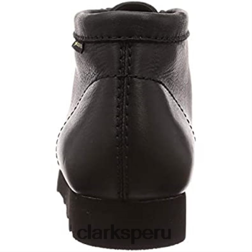 zapatos de vestir clarks originals wallabee gtx de cuero negro unisexo Clarks 40N4LX555 cuero negro